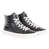 Guess Elga, Zapatillas Deportivas Mujer, Black, 35 EU