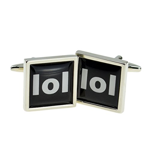 Mancuernillas para hombre Gtr Text Speak LOL miniatura 1