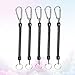 BESPORTBLE 5pcs Lanyard Keychain Retractable Ropes for Outdoor Activities Security