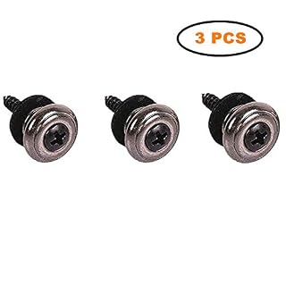 PPX Paquet de 3 Metal serrure attaché bouton visserie Tête de champignons pour sangle de guitare classique acoustique… - Les Beatles, Paul McCartney, John Lennon, RIngo Starr, George Harrison PPX Paquet de 3 Metal serrure attaché bouton visserie Tête de champignons pour sangle de guitare classique acoustique… – Image 2