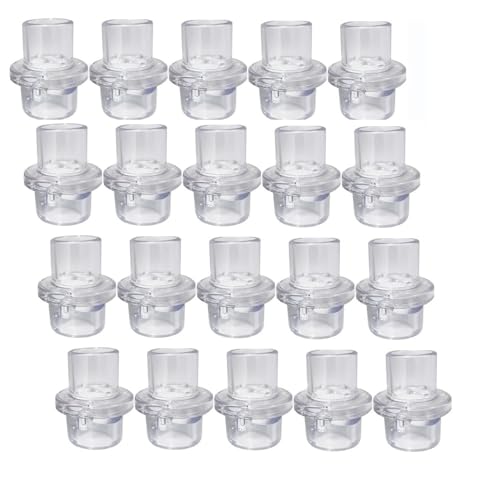 50pcs CPR Mask Training Valves Training Only One Way Valve for CPR Training Mask - Separately Packaged -(White)