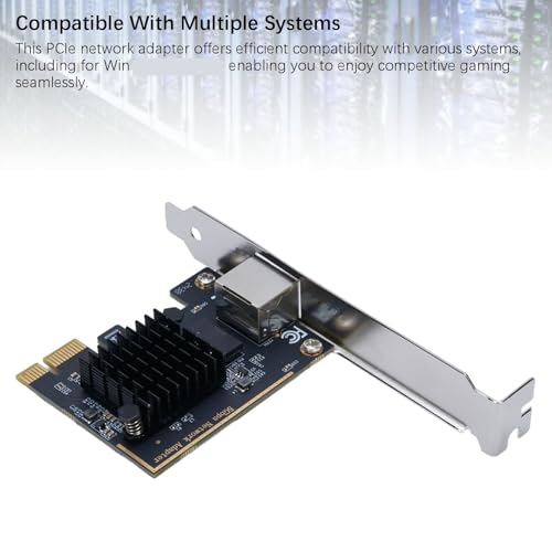 EBTOOLS 5G PCIe Tarjeta de Red, Adaptador Ethernet Gigabit con Chipset RTL8126 para PC de Escritorio, Bracket de Perfil Bajo, Velocidad Adaptativa 2.5G 5Gbps, Compatible con Windows 7, 8, 10, 11 miniatura 5
