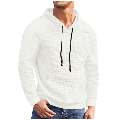 Mens Hoodie Big and Tall Long Sleeve Hooded Sweatshirt Lightweight Loose Fit Pullover 2025 Trendy Fashion Clothes