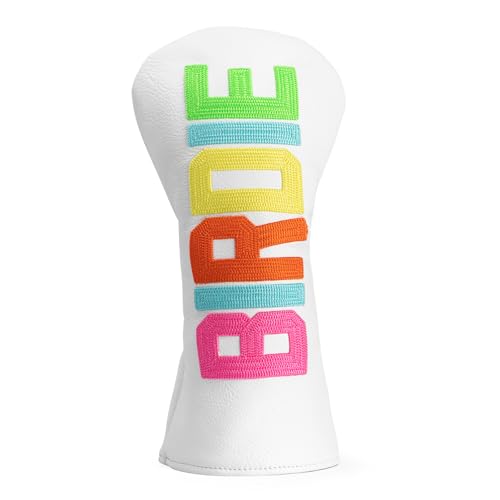 Golf Club Head Covers Headcovers for Driver and Woods - 4 Options - Driver Headcover, 3 Wood Headcover, Hybrid Headcover - White Golf Fairway Hybrid Head Cover