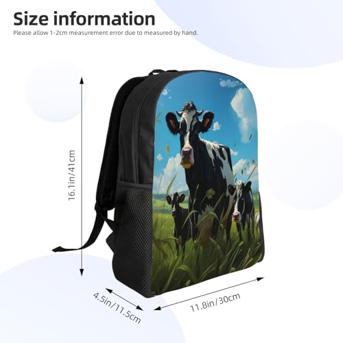 Comfort Fit Unisex Cattle Grassland Sky Backpack Durable for Daily Commute & Travel Adventures 16 Inch4
