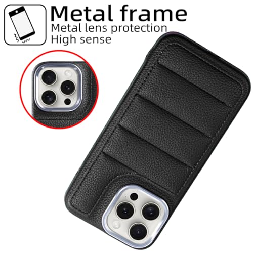Coque iPhone 15 Pro Max cuir antichoc pour objectif photo