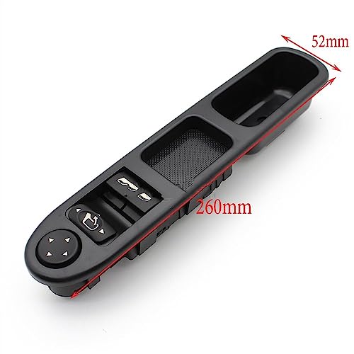 Botonera elevalunas 96351622XT con respuesta rápida de control eléctrico para Peugeot 307 3
