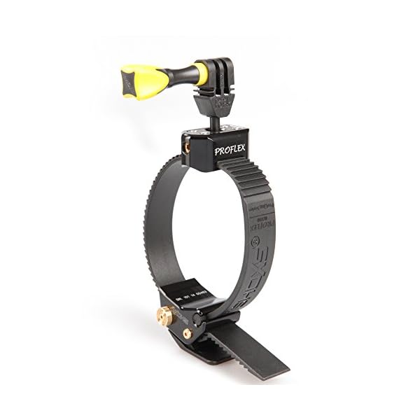 iSHOXS Gurt-Halter Proflex mit Schnellverschluss-Funktion, hochflexible Aluminium Halterung passend für GoPro und…