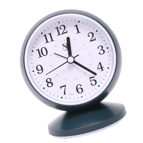 KACCDE Reloj despertador contemporáneo con mecanismo silencioso para decoración de dormitorio de niños, minimalistas, cuadrado, redondo, analógico