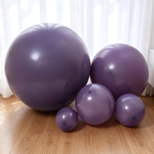 Image of KALOR Dusty Purple Giant 36 Inch 9pcs Large Latex Balloons