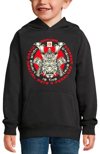 Sweat à capuche masque de samouraï pour enfant adepte de Mixed Martial Arts