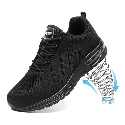 Bravover Chaussures de Sécurité Hommes Femme Embout Acier Chaussures Baskets de Secruite Légère Chaussure Travail Confortable Respirantes Chaussure de...