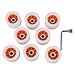 8pcs 58mm x 39mm Quad Roller Skate Wheels with High Carbon Steel Bearings, High Elastic PU for Outdoor, Indoor, Asphalt Roads and Parks, Compatible with Double-Row and Quad(Orange (92A))