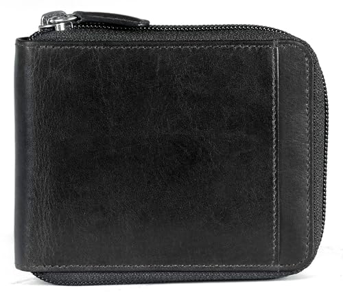 Mancini Men's Zippered Leather Wallet w/Removable Passcase (RFID Secure)2
