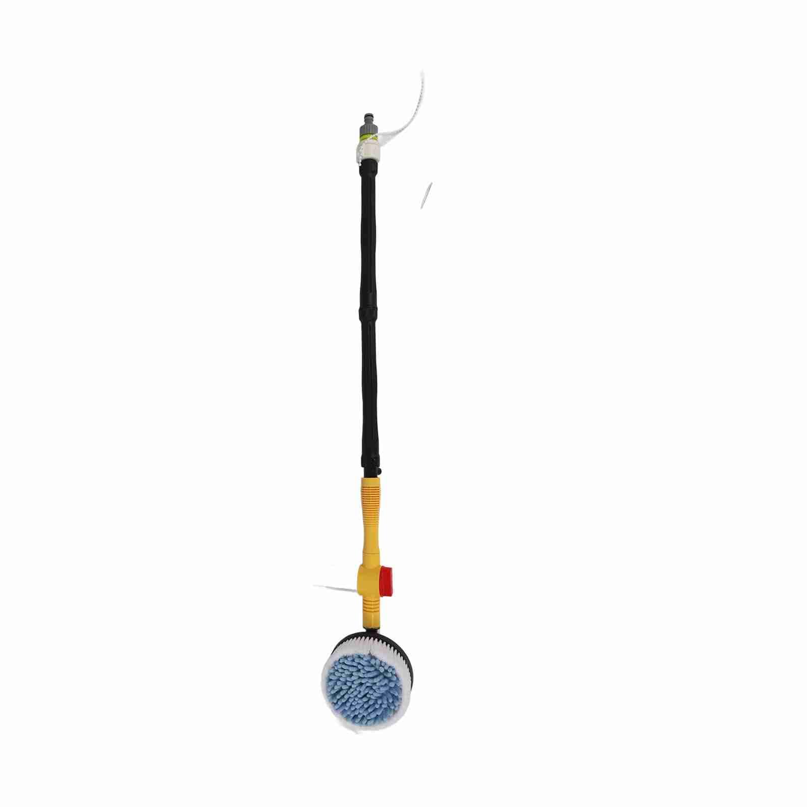 Wysokociśnieniowa obrotowa szczotka do mycia samochodu Miękka gąbka piankowa Narzędzie do czyszczenia do mycia karoserii Materiał PP Kolor niebieski z wysuwanym uchwytem