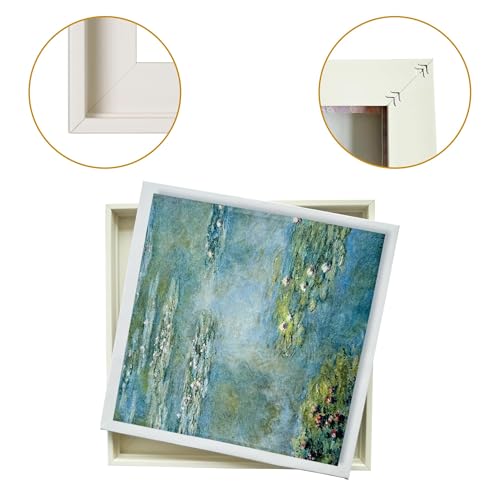 Image of 8x12inch Canvas Floater Frames for Canvas Art 0.8inch Depth Frames for Canvas Painting Floating Frame Plastic Floater Frame for Canvas Prints (No Backboard)