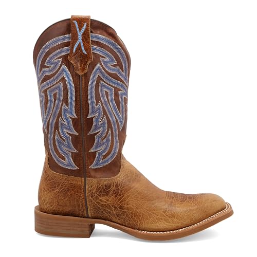 Twisted X Men's 12" Rancher, Wide Square Toe, Peanut & Peanut, 7 D4