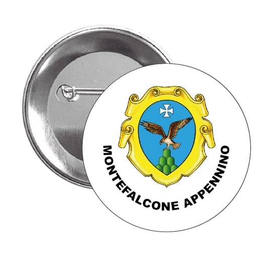 BUTTON . - EMBLEM ARMORIALE MONTEFALCONE APPENNINO - FERMO- ITALY