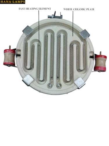 Image of 1500Watt Round Electric Cooking Heater | Heavy Duty | Portable Single Burner Coil Stove | Fast Heating Electric Cooking Plate for Kitchen
