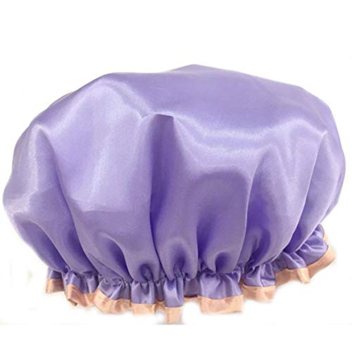 FOLWME - Gorro de secado de pelo doméstico para mujer, secado rápido, gorro de ducha suave, accesorios de ducha prácticos