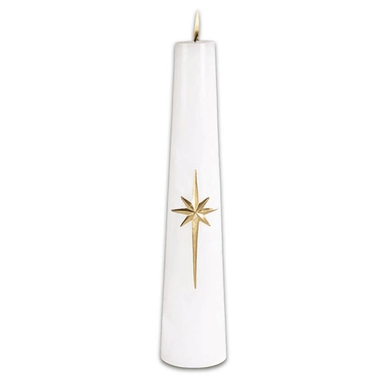 Trinity Church Supply Bright Morning Star ChriSaint Candles Wax Relief Star Unscent Long Hours Lasting Candle for Home Prayer Space Sanctuary Decoration