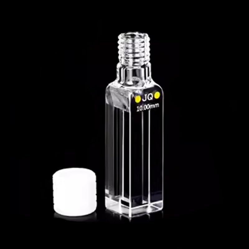 Cuvette en quartz à quatre voies avec bouchon hermétique à vis