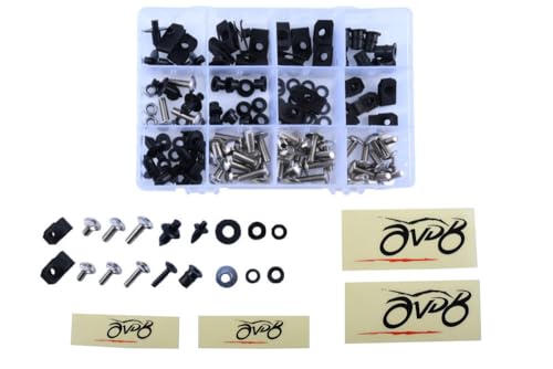 Kit visserie carénages M5 M6 Aprilia RS 125 aluminium anti-vibration pour carrosserie
