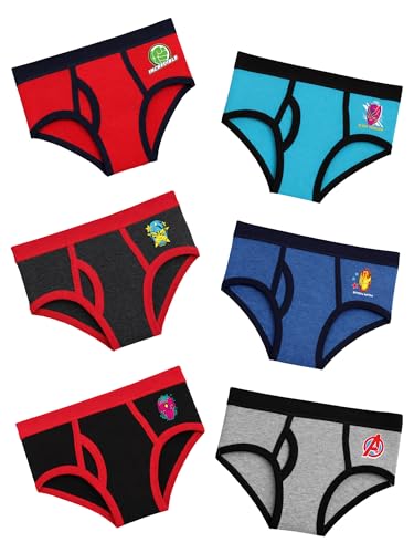 Image of BODYCARE Boy's Cotton Briefs Multicolour 100% Cotton Multicolor Soft Comfortable | Skin Friendly | Innerwear | (Color & Print May Vary)