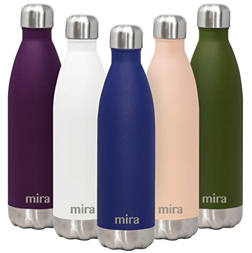 MIRA 25 Oz Stainless Steel Vacuum Insulated Water Bottle | Double Walled Cola