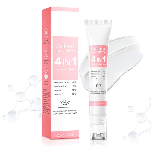 HOUSN Contorno Occhi Antirughe 4-in-1 Crema Occhiaie e Borse - con Nutriente, Idratazione Intensa, Azione Riparante, Riduce Occhiaie, Effetto Rassodante