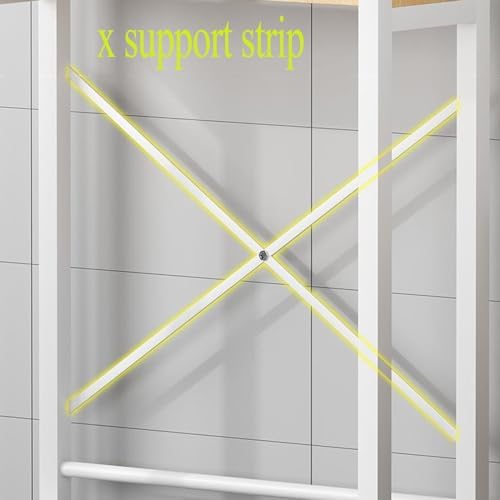 No-Drill Bathroom Shelf Over Toilet - Sturdy Freestanding Organizer with 1/2/3 Shelves for Laundry Room & Restroom - Essential Storage Solution for Bathroom Organization!