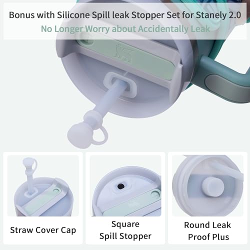 Bolsa de transporte de garrafa de água para copo Stanley, bolsa de copo turquesa de 1,18 l com alça