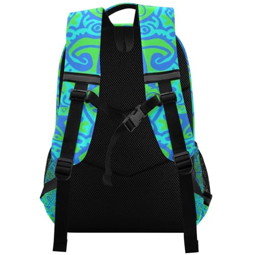 Blue-green Tie-dye backpacks in bulk for kids with chest clip books bag for middle school mochilas para ni?os2
