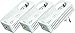 Strong Powerline 500 Kit de adaptadores, Paquete de 3, Blanco