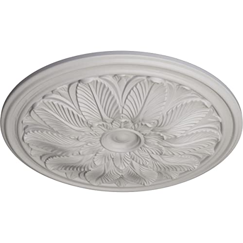 Image of Ekena Millwork CM22BOUWF Bordeaux Ceiling Medallion, Ultra Pure White