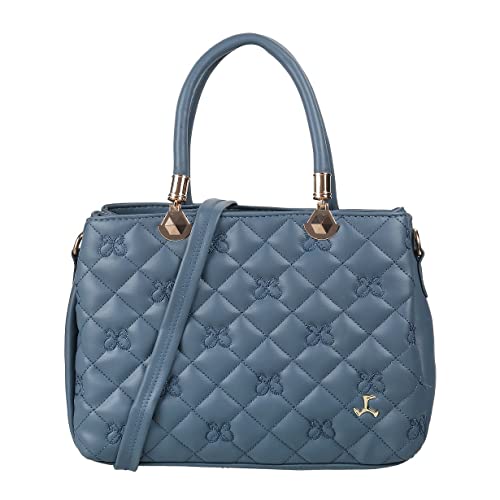 Mochi Women Blue Zip Top Sling Bag (66-7652)