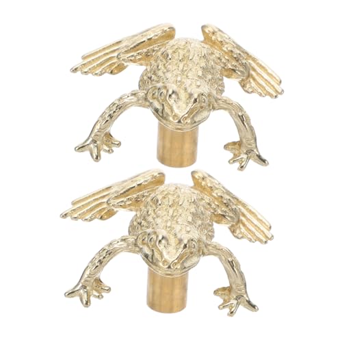 Pomos de latón decorativos con diseño de la suerte para muebles elegantes 2