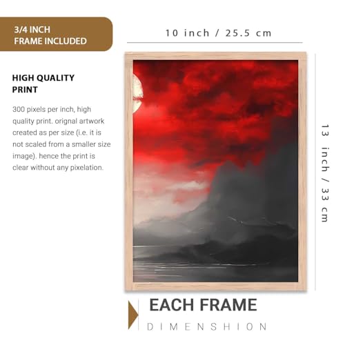 Image of kotart Nature Art Wall Decor Painting for Home Decor | Vastu Frame Wall Art Painting for Living Room Bedroom Office Home Decor Painting Wall Decor Set of 3 Size (10X13 inch)