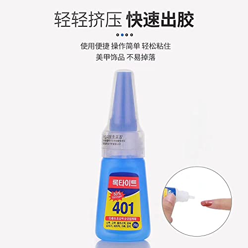 Image of Nail Super Glue | 20G Bottle | 401 Rapid Fix | Adhesive to Dry Nails Quickly | Instant Nail Art | Pack Of 1