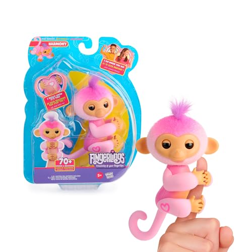 Bizak Fingerlings Harmony, Dulce monita interactiva Que se Siente Estrella del Pop y le Encanta Cantar, Es una Diva, con más de 70 Sonidos y reacciones Diferentes, con Propia Personalidad (61850001)