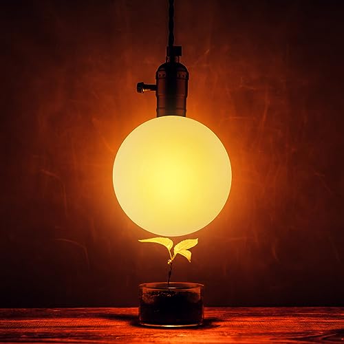 Image of Kichvoe 5.90 Inch Acrylic Globe Lampshade Replacement White Round Lamp Shade for Wall Lamp Cover Post Shade Light Cover for Wall 1 Pack