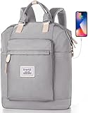 【Almacenaje con Muchos Compartimentos】 - 42x15x30cm, 21L. La mochila para portátil está equipada con diferentes bolsillos. Incluye bolsa para computadora portátil de 15,6", bolsa para tableta de 9,7", 2 bolsillos laterales, 2 bolsillos frontales, muchos bolsillos para carpeta A4, bolígrafo, botella de agua, sombrilla y artículos escolares, llavero para llaves, que puede satisfacer sus necesidades diarias.