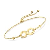 Ross-Simons 14kt Yellow Gold Infinity Symbol Bolo Bracelet