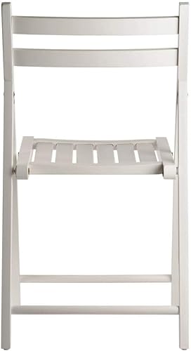 Miniatura 5 de Winsome Robin - Juego de silla plegable blanca, tamaño mediano, 4 piezas Blanco,Nuez,Natural Finish,Teca,https://www.amazon.com/dp/undefined