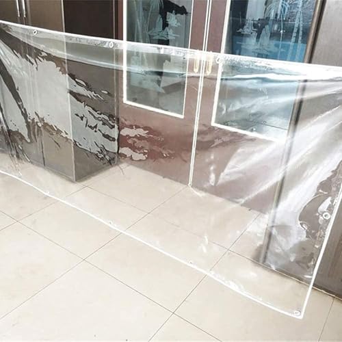 Lona transparente de 370g/m² gruesa e impermeable para exterior 3