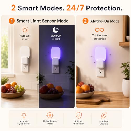 Image of Fruit Fly Traps for Indoors Cozlite: Upgraded Flying Insect Trap with 3 Refills - Bug Catcher for Gnat Mosquito Moths - Suitable for House Home Kitchen