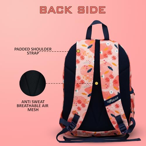 Image of F Gear Fiona Peach Pink 13L 2 Compartment Backpack /Trendy Stylish Bag /Casual Day Backpack /Office Bag /Travel Bag /School Bag /College Bag /Versatile Bag for Unisex |for Girl & Boy Unisex