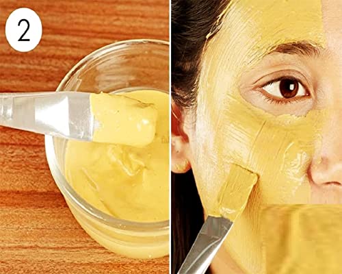 ZAUKY 1PCS Handle Grip Nail Brush Fingernail Cleaner Pedicure Scrub brush with 1PCS Face Pack Brush Combo Tools for Home and Salon (Combo Pack) - Image 6