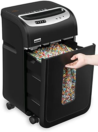 Paper Shredder for Home Office with US Patented Blade,VidaTeco 18-Sheet 60 Mins Running Micro Cut Paper Shredder for Home Use Heavy Duty,Shred CD/Card with 7.9-Gal Extra Large Bin,AUTO Jam Proof(ETL)