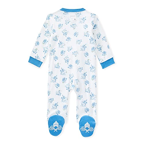 Image of Burt's Bees Baby unisex-baby Sleep & Play, Organic One-piece Romper-jumpsuit Pj, Zip Front Footed Pajama